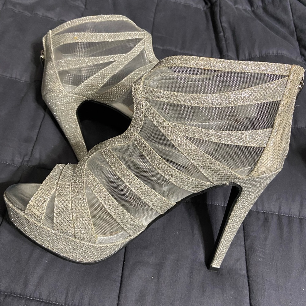 Formal, bootie style shoes. Worn once for a Gala.